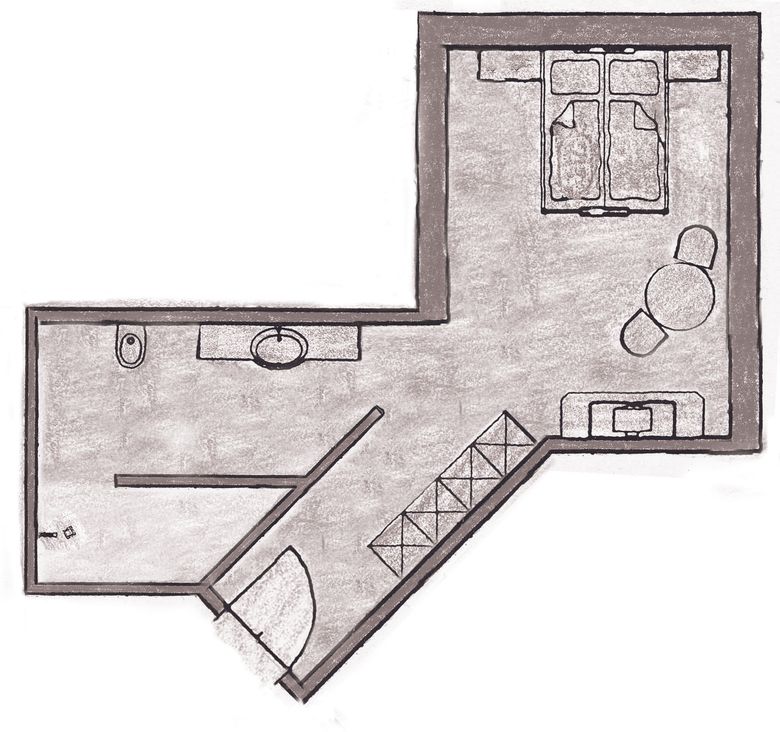 Grundriss Turmzimmer