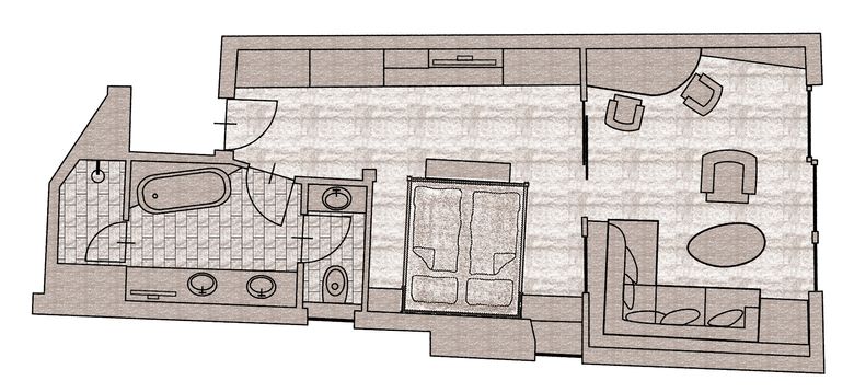 Grundriss Suite Sonnblick Deluxe