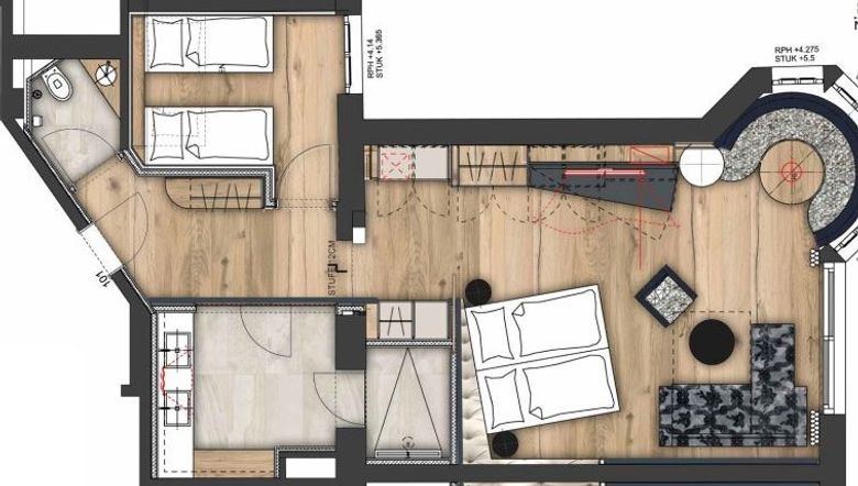 SUITE TIROL / WELLNESSURLAUB / FAMILIENURLAUB / STOCK RESORT / FINKENBERG / ZILLERTAL / TIROL / ÖSTERREICH / NEUE SUITE MIT EIGENEM KINDERZIMMER