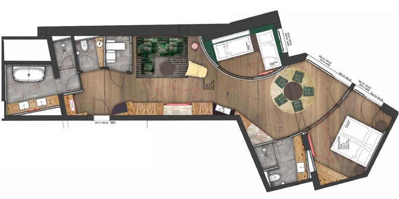 WELLNESSSUITE / WELLNESSURLAUB / FAMILIENURLAUB / STOCK RESORT / FINKENBERG / ZILLERTAL / TIROL / ÖSTERREICH / NEUE SUITE MIT EINGENEM KINDERZIMMER