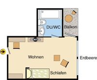Sonne - Single room "Erdbeer"