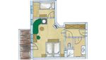 Hotel Tuxertal - Familienzimmer Felswand
