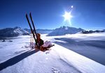 Ski&euml;n onder de zon in maart