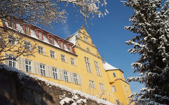 Biohotel Schloss Kirchberg: Außenansicht Winter
